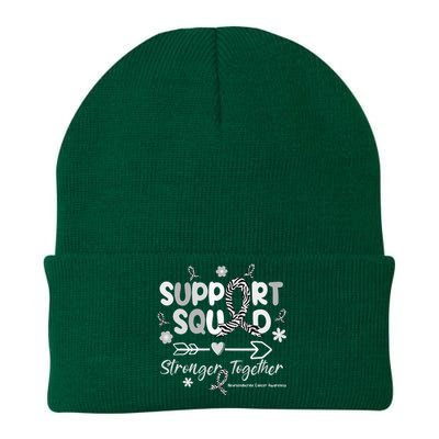 Support Squad Zebra Ribbon Neuroendocrine Cancer  Knit Cap Winter Beanie