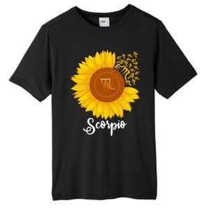 Scorpio Sunflower Zodiac Sign Floral Astrology Gift Tall Fusion ChromaSoft Performance T-Shirt