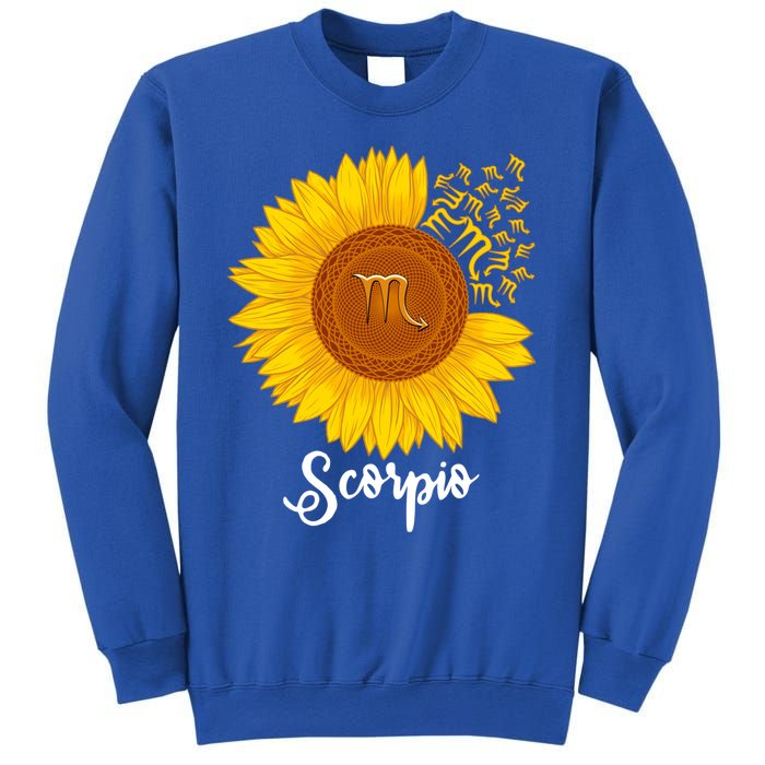 Scorpio Sunflower Zodiac Sign Floral Astrology Gift Sweatshirt