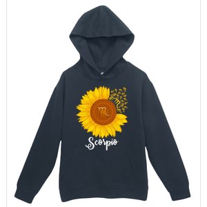 Scorpio Sunflower Zodiac Sign Floral Astrology Gift Urban Pullover Hoodie