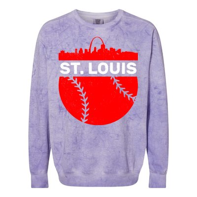 St. Louis Baseball Skyline City Colorblast Crewneck Sweatshirt