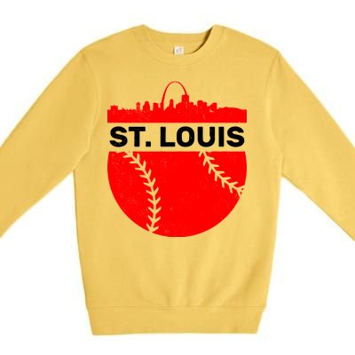 St. Louis Baseball Skyline City Premium Crewneck Sweatshirt