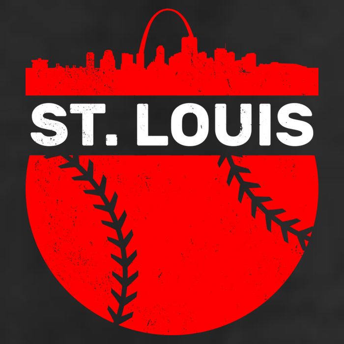 St. Louis Baseball Skyline City 7 Panel Mesh Trucker Snapback Hat