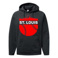 St. Louis Baseball Skyline City Performance Fleece Hoodie