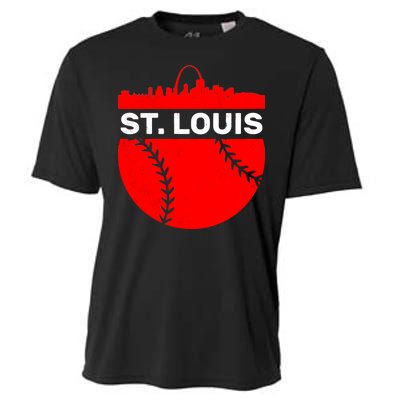 St. Louis Baseball Skyline City Cooling Performance Crew T-Shirt