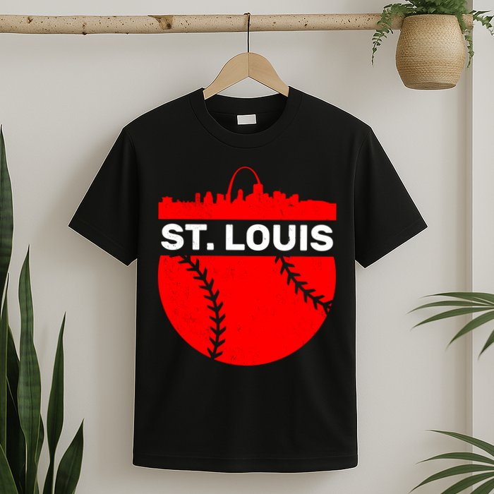 St. Louis Baseball Skyline City T-Shirt