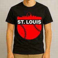 St. Louis Baseball Skyline City T-Shirt