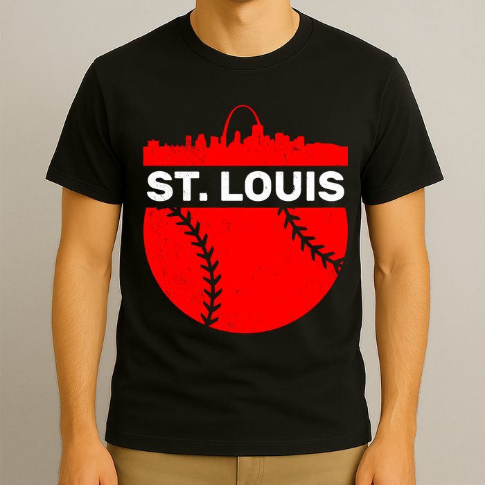 St. Louis Baseball Skyline City T-Shirt