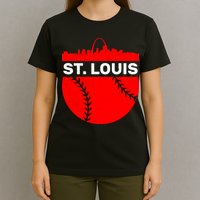 St. Louis Baseball Skyline City T-Shirt