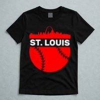 St. Louis Baseball Skyline City T-Shirt