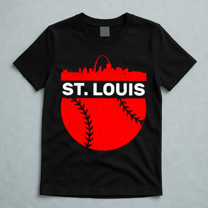 St. Louis Baseball Skyline City T-Shirt