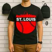 St. Louis Baseball Skyline City T-Shirt