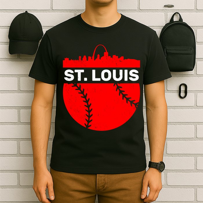 St. Louis Baseball Skyline City T-Shirt