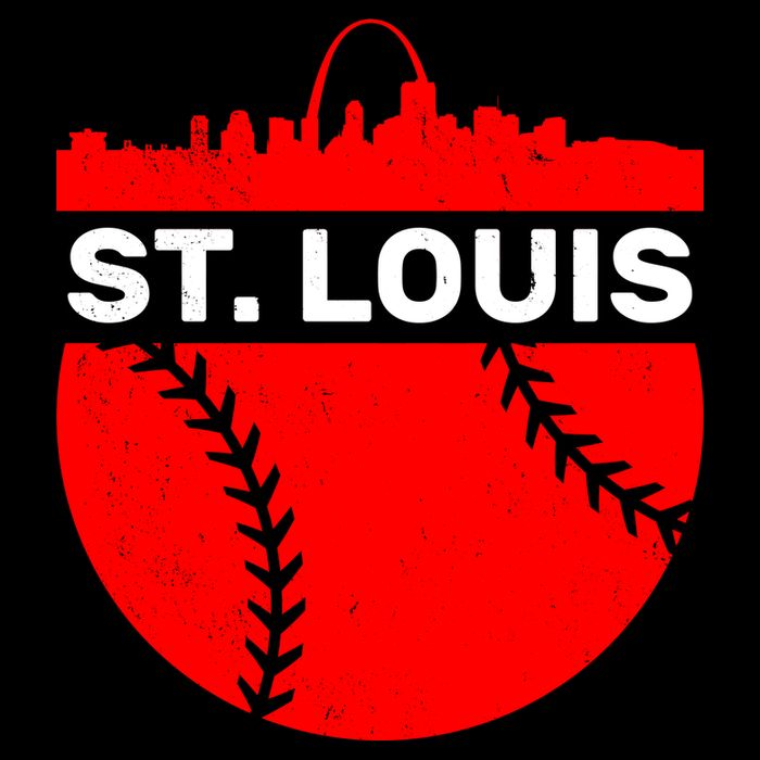 St. Louis Baseball Skyline City T-Shirt