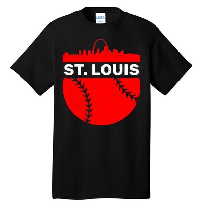 St. Louis Baseball Skyline City Tall T-Shirt