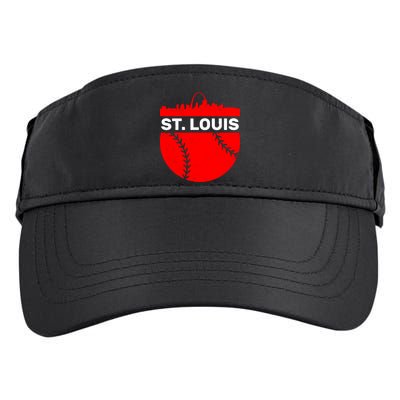 St. Louis Baseball Skyline City Adult Drive Performance Visor