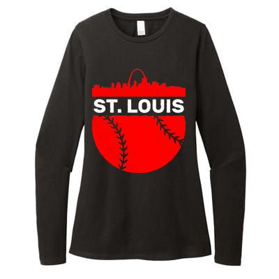 St. Louis Baseball Skyline City Womens CVC Long Sleeve Shirt