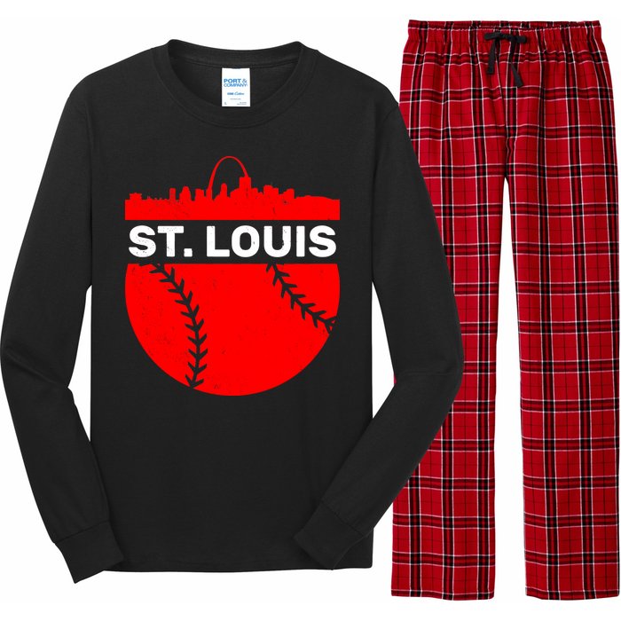 St. Louis Baseball Skyline City Long Sleeve Pajama Set