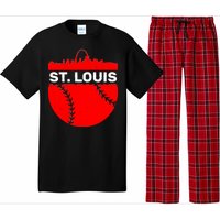 St. Louis Baseball Skyline City Pajama Set