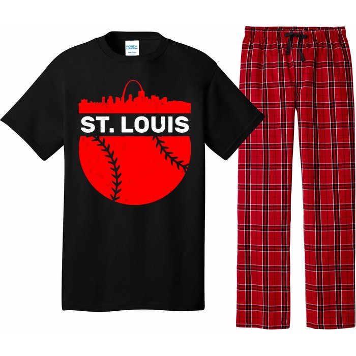 St. Louis Baseball Skyline City Pajama Set