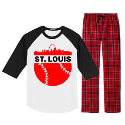 St. Louis Baseball Skyline City Raglan Sleeve Pajama Set