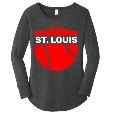 St. Louis Baseball Skyline City Women's Perfect Tri Tunic Long Sleeve Shirt