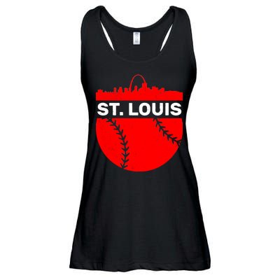 St. Louis Baseball Skyline City Ladies Essential Flowy Tank