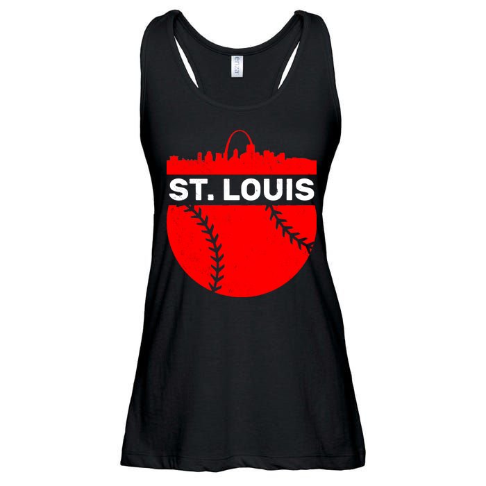 St. Louis Baseball Skyline City Ladies Essential Flowy Tank