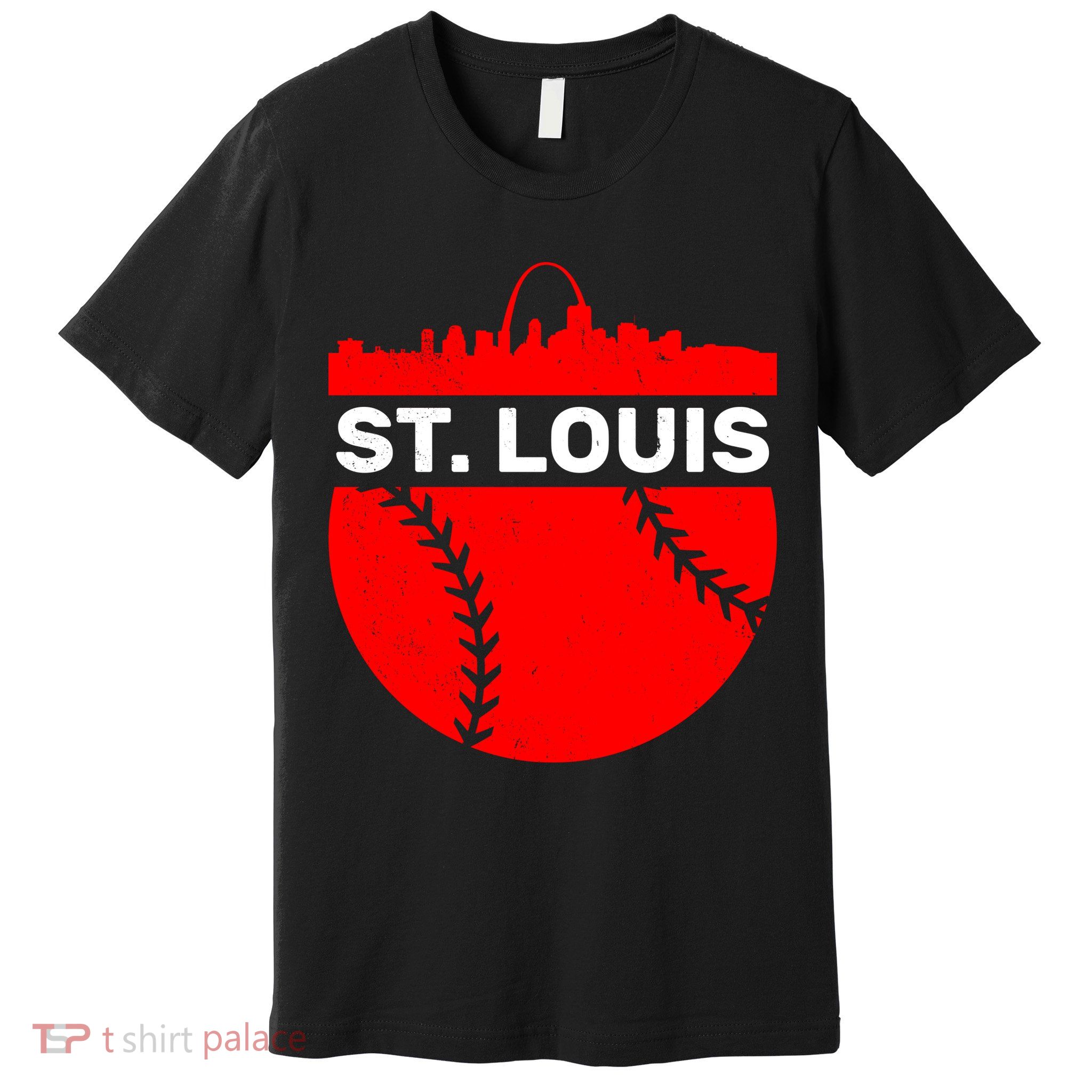 St. Louis Baseball Skyline City Premium T-Shirt