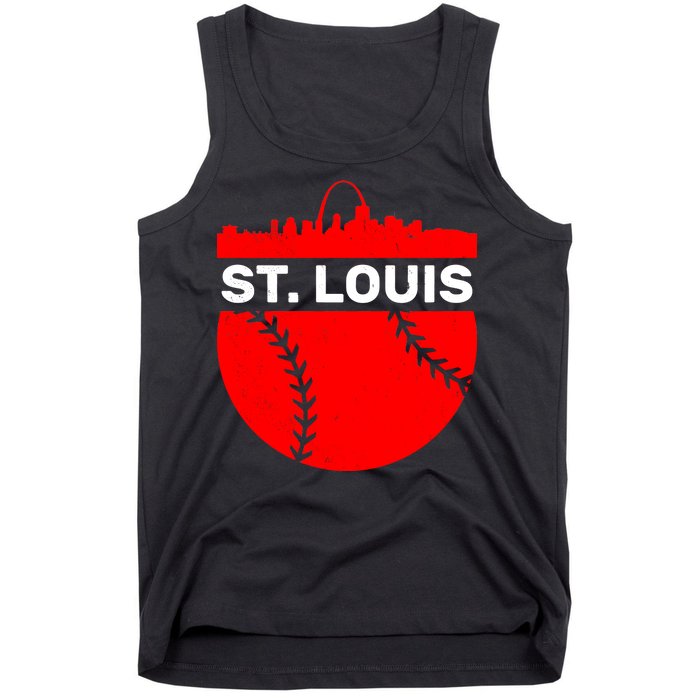 St. Louis Baseball Skyline City Tank Top