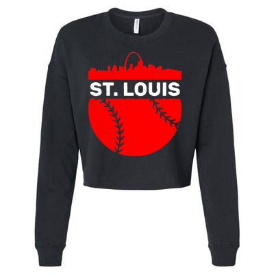 St. Louis Baseball Skyline City Cropped Pullover Crew