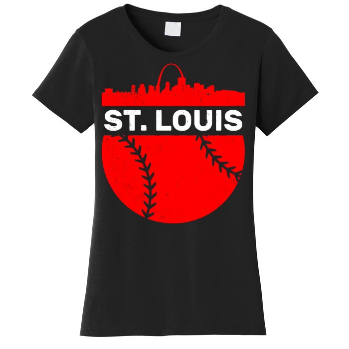 St. Louis Baseball Skyline City Women's T-Shirt