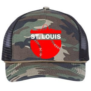 St. Louis Baseball Skyline City Retro Rope Trucker Hat Cap