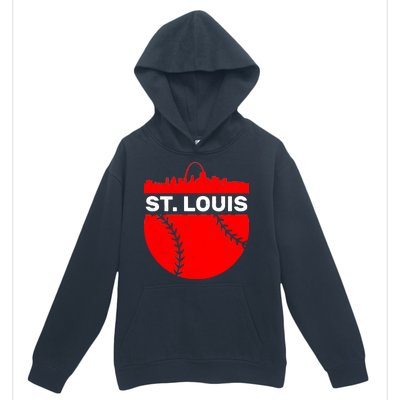 St. Louis Baseball Skyline City Urban Pullover Hoodie