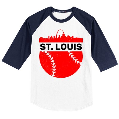 St. Louis Baseball Skyline City Baseball Sleeve Shirt