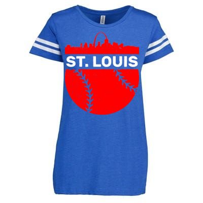 St. Louis Baseball Skyline City Enza Ladies Jersey Football T-Shirt