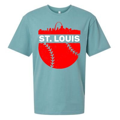 St. Louis Baseball Skyline City Sueded Cloud Jersey T-Shirt