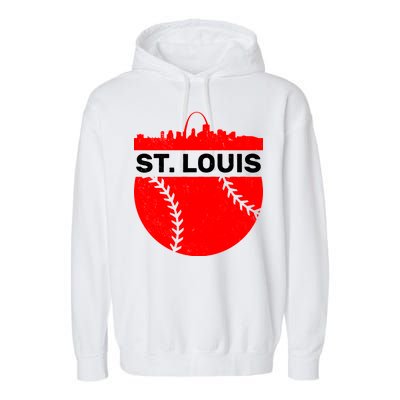 St. Louis Baseball Skyline City Garment-Dyed Fleece Hoodie