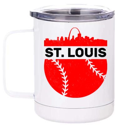 St. Louis Baseball Skyline City 12 oz Stainless Steel Tumbler Cup