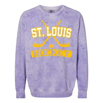 St. Louis Hockey Colorblast Crewneck Sweatshirt