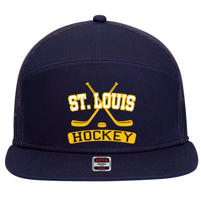 St. Louis Hockey 7 Panel Mesh Trucker Snapback Hat