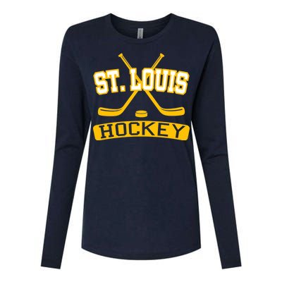 St. Louis Hockey Womens Cotton Relaxed Long Sleeve T-Shirt