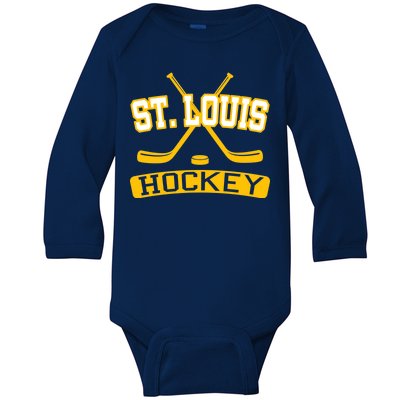 St. Louis Hockey Baby Long Sleeve Bodysuit