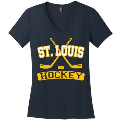 St. Louis Hockey Women's V-Neck T-Shirt