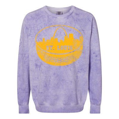 St. Louis Hockey Puck City Colorblast Crewneck Sweatshirt