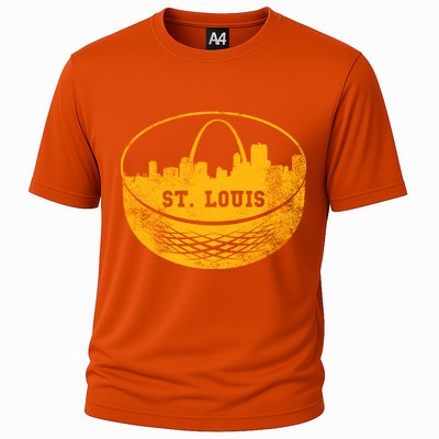 St. Louis Hockey Puck City Cooling Performance Crew T-Shirt