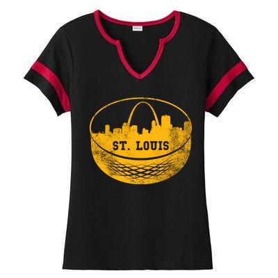 St. Louis Hockey Puck City Ladies Halftime Notch Neck Tee