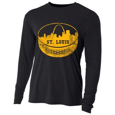 St. Louis Hockey Puck City Cooling Performance Long Sleeve Crew