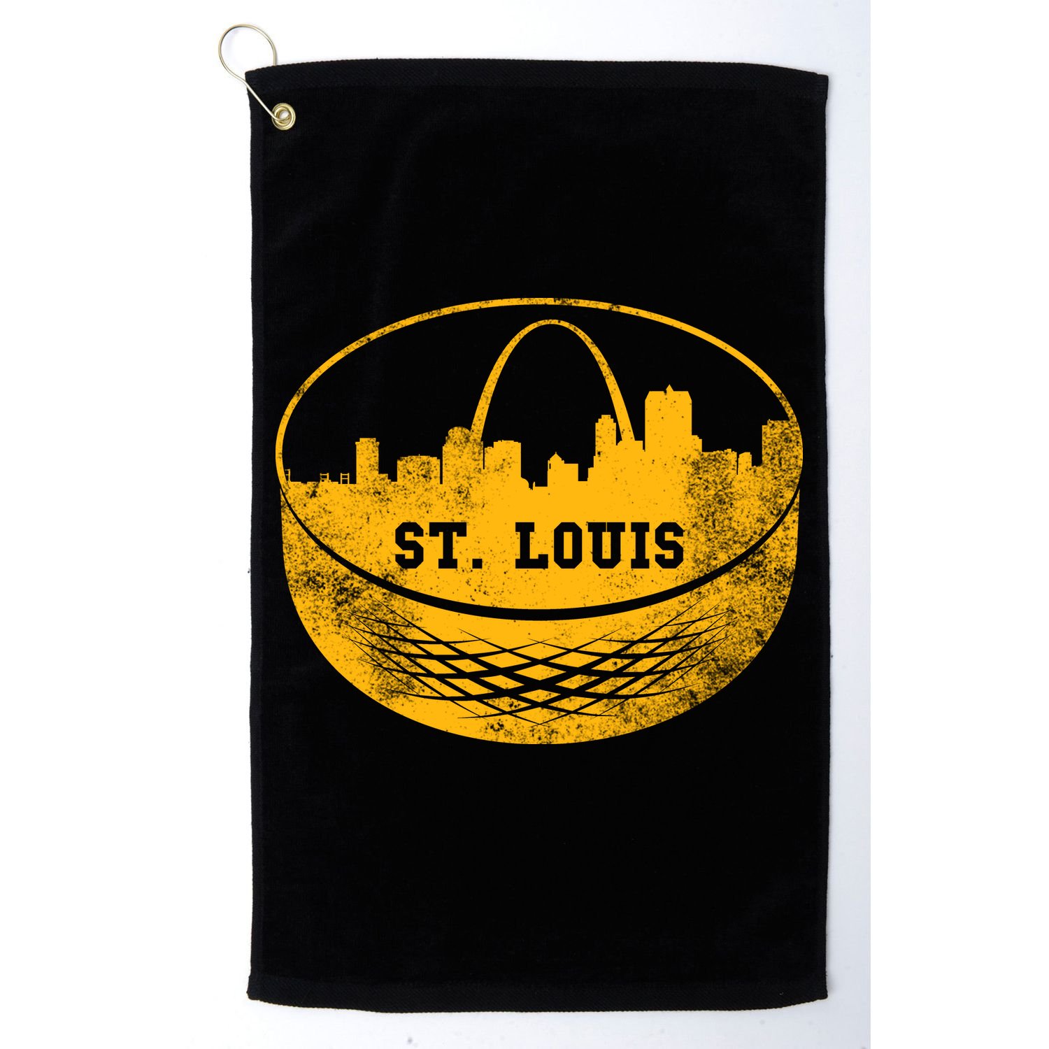 St. Louis Hockey Puck City Golf Towel