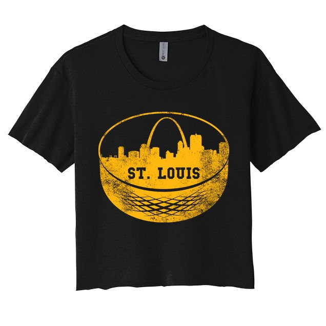St. Louis Hockey Puck City Crop Top